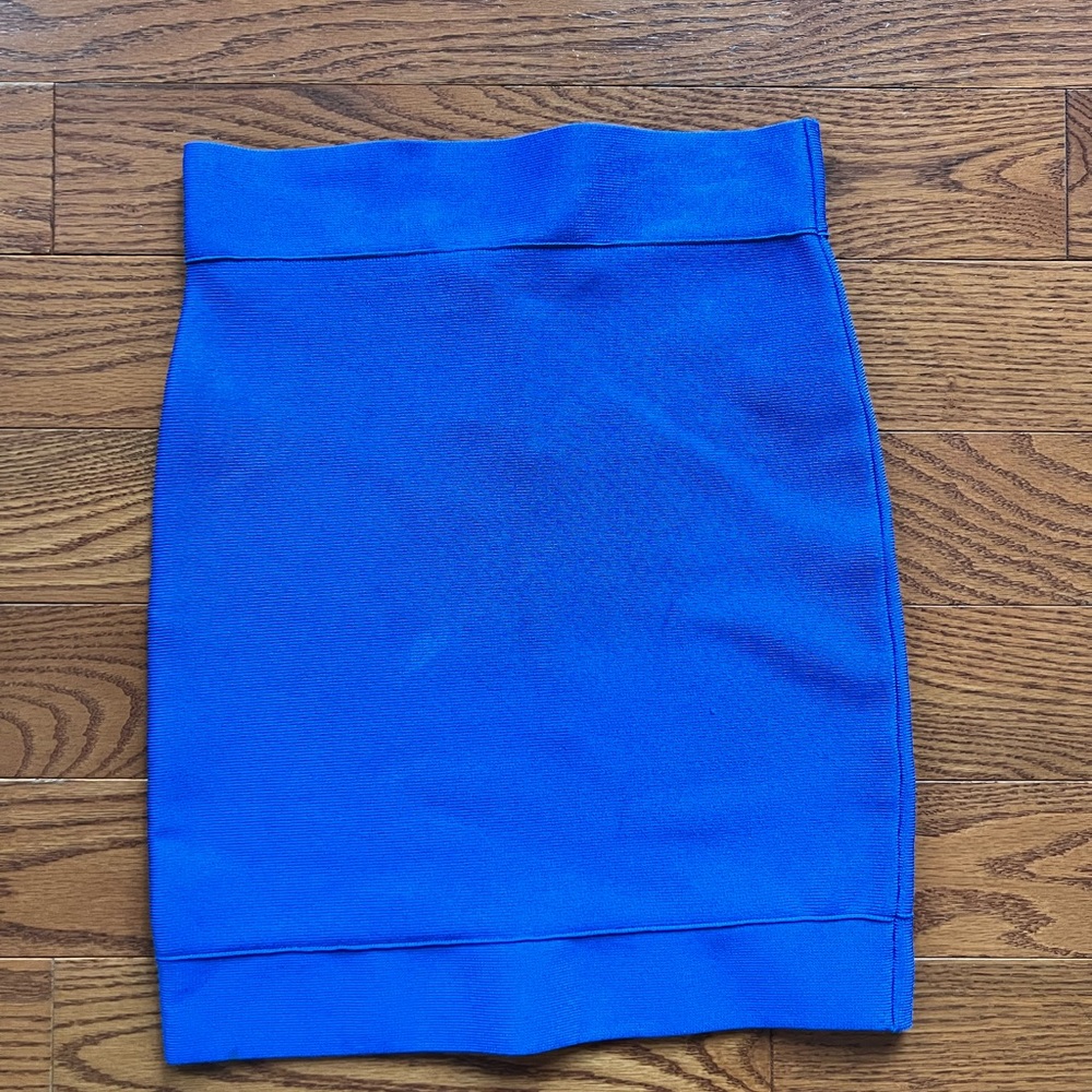Bright blue BCBG skirt